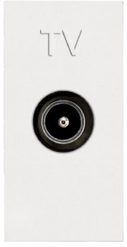 Розетка TV Оконечная без рамки ABB Niessen Zenit 1-м. 1 мод. N2150.7 BL белый фото Розетка TV Оконечная без рамки ABB Niessen Zenit 1-м. 1 мод. N2150.7 BL белый картинка